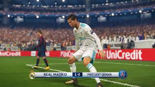 Uefa Champions League Real Madrid Vs Paris Saint-Germain Pes 2018 Highlights Nvidia Gtx 960Gt