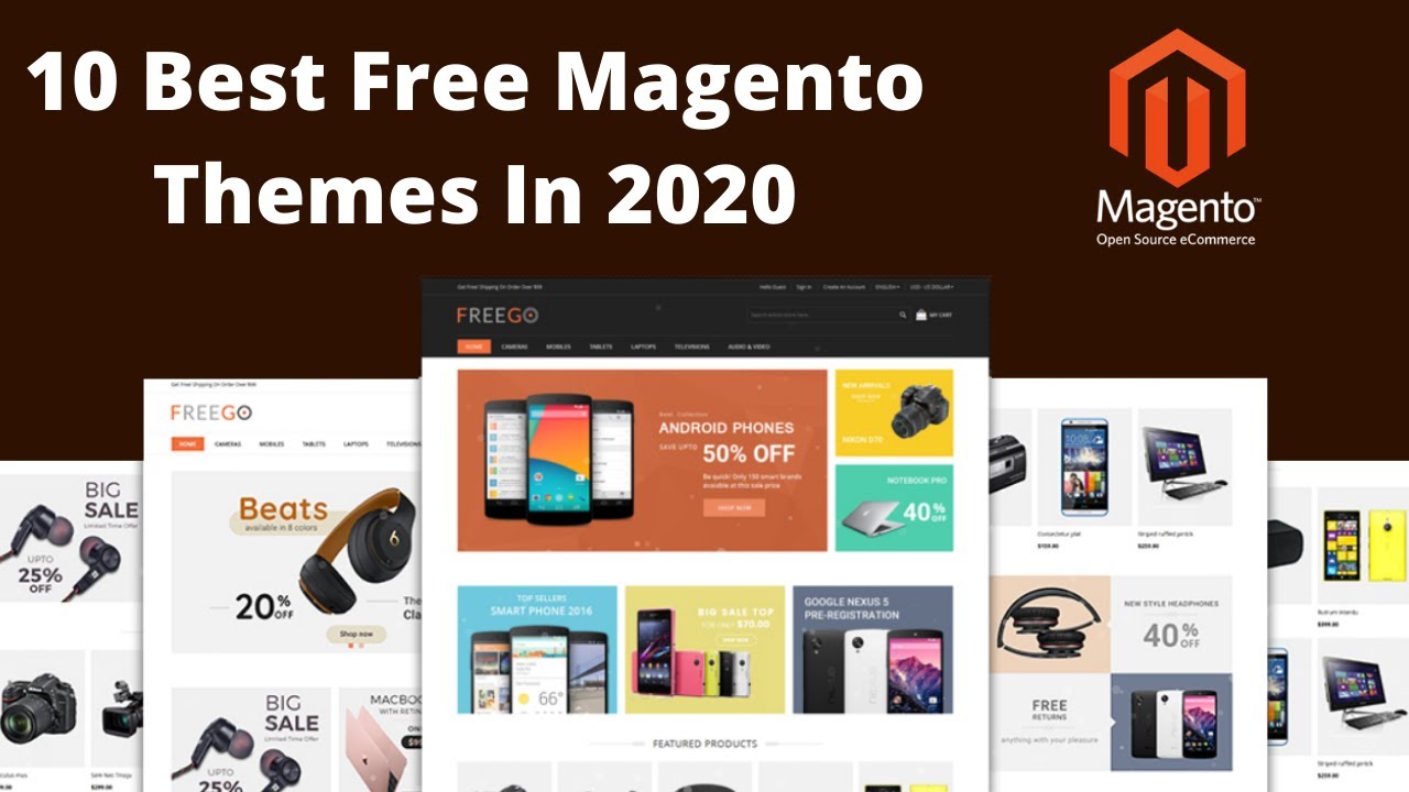 Update Top 10 Best Free Magento Themes 2021 | Free Magento Templates | Wpshopmart
