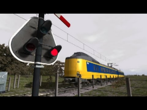 Train Simulator 2013 - Dutch railroad crossing AKI (5) - YouTube