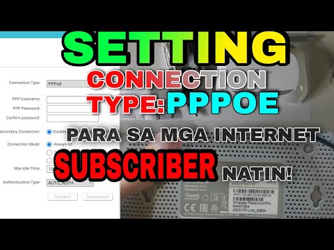 CONFIGURATION OF PPPOE ROUTER USING CELLPHONE DEVICE || CONNECTION TYPE FOR MY INTERNET SUBSCRIBER