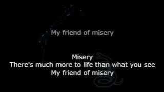 Metallica - My Friend Of Misery Lyrics (HD)