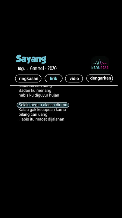 AKU KECAPEAN SEHARIAN CARI UANG || Lagu Viral Tiktok #liriklagu #lyrics #shorts