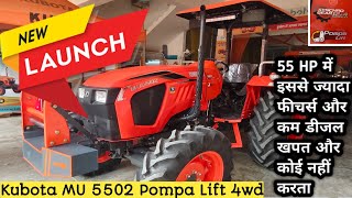 New Launch | Kubota MU 5502 | Pompa Lift | Price | Feature Review @FarmingPassion 