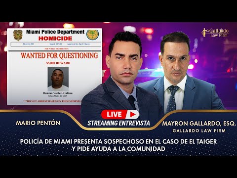 Policía de Miami presenta sospechoso en el caso de El Taiger y pide ayuda a la comunidad