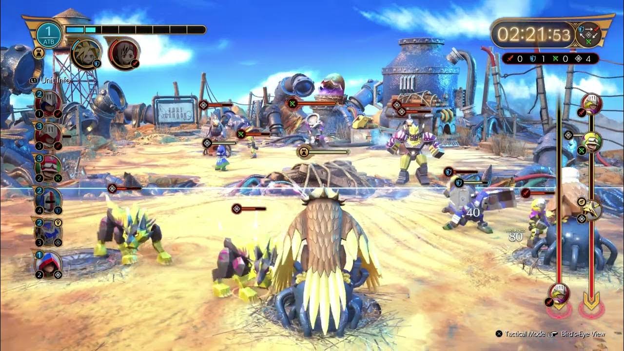 FINAL FANTASY VII REBIRTH Fort Condor Hard Mode Stage 4 1st Try YouTube