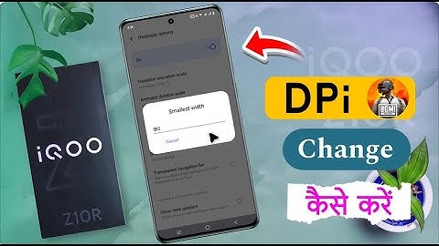 How to Change Dpi on iqoo z10r / IQOO Z10R Dpi Settings Free Fire/BGMI