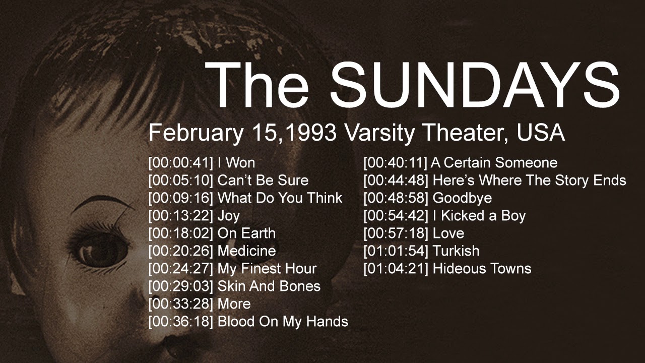 The Sundays - Live at Varsity Theater, Baton Rouge, Usa, February 15