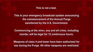 The Purge - Election Year Announcement HD [original voice]
