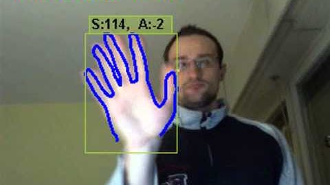 Hand detection using particle filtering