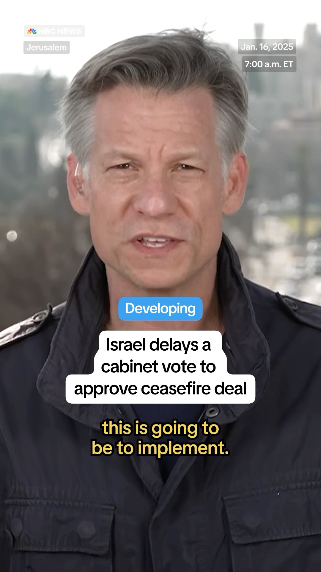 Israel has delayed a cabinet vote on the ceasefire deal after claiming Hamas had reneged.