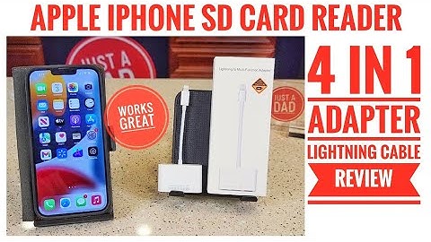 How To Connect Camera SD Card Reader to iPhone Lightning Adapter