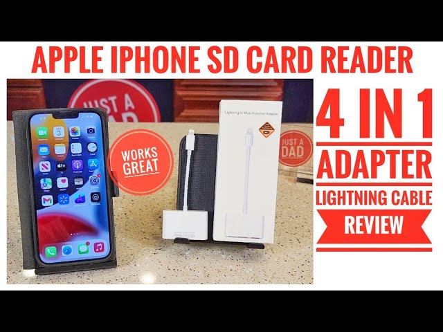 How To Connect Camera SD Card Reader to iPhone Lightning Adapter