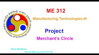 Merchant Circle Diagram Project | Python Coding | ME314 Manufacturing Technology