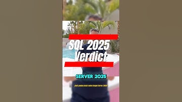 SQL 2025 Verdict