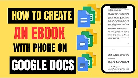 How To Create And Format an Ebook With Phone on Google Docs | Step By Step Tutorial