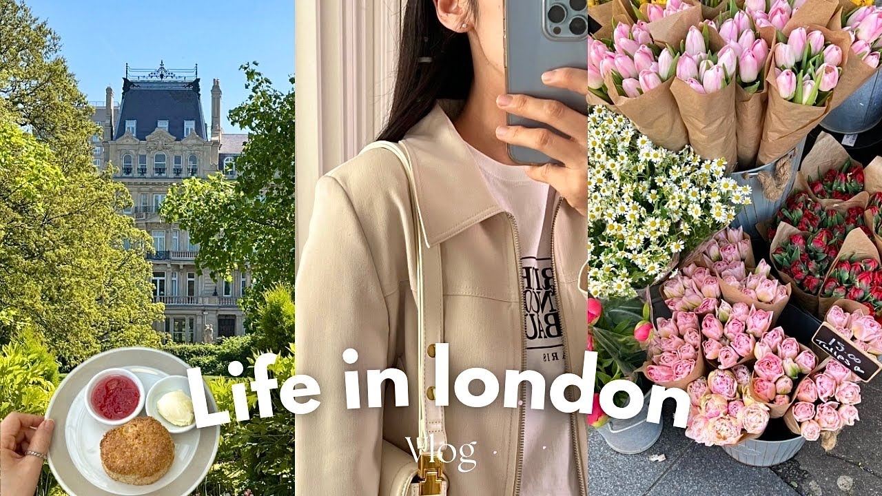 지금 꼭 가야할 런던공원 Regent's Park🌳💛 최애 런던스콘 가게, 일요일에만 열리는 마켓🥖🌸 새로운 커피머신, 런던 플로리스트의 5월일상