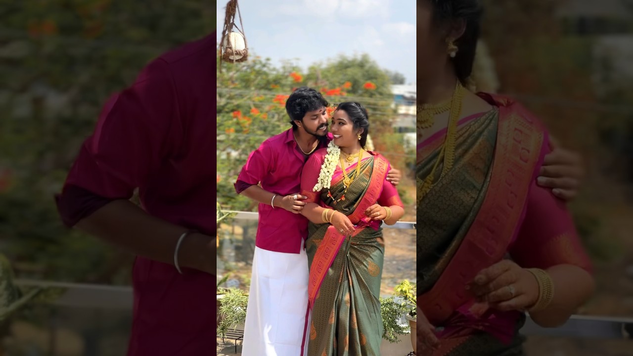 😍எங்க கல்யாண நாள் 16.04.2023🙈❤️உங்களோட கல்யாண நாள கமெண்ட் பண்ணுங்க😍#aswincharu #trending #shorts