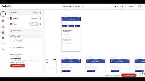 Adalo instant filtering tours experiment-example