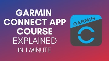 How To Create A Course On Garmin Connect App?
