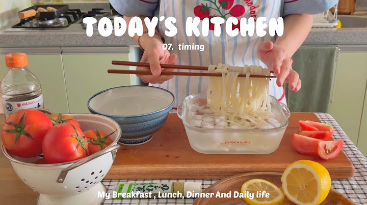 SUB] 햇살 좋은 날 집에서 여유롭게 보낸 일상. 냉우동과 치즈닭갈비  | Today's Kitchen 07.타이밍
