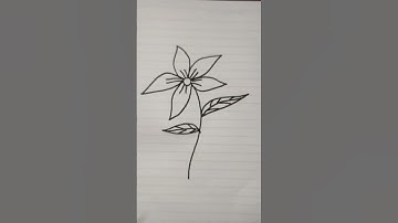 how to draw flower in easy steps #shorts #ytshorts #drawing