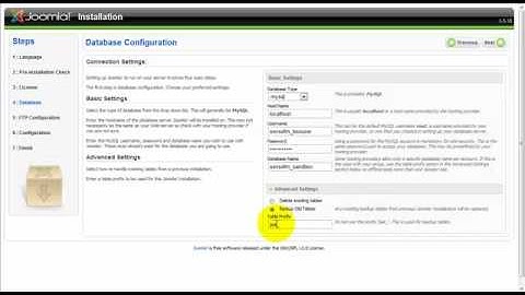 Installation of Joomla 1.5.15 - Part 2