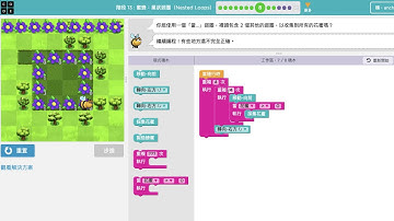 CodeOrg 課程3-13 蜜蜂 巢狀迴圈：介紹