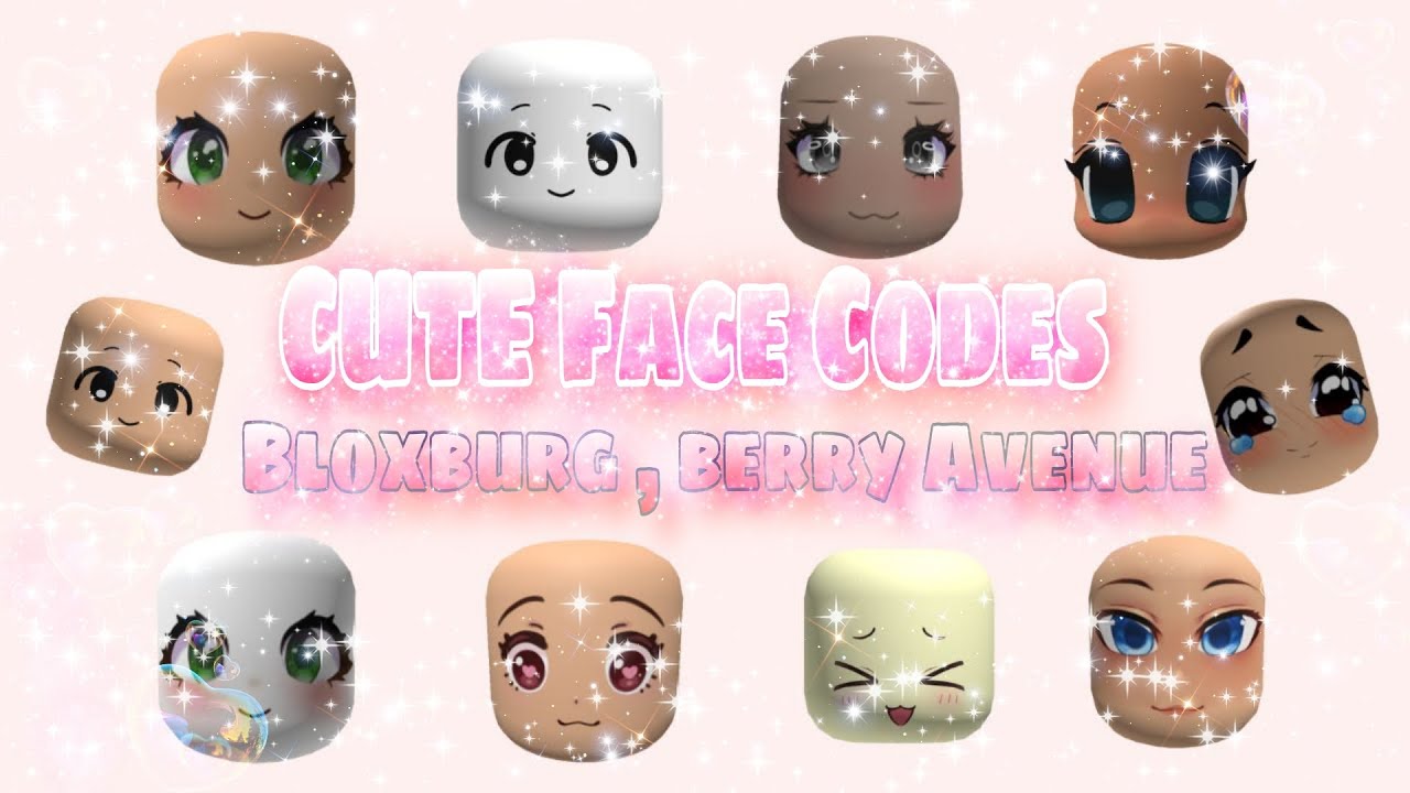 NEW 3D FACE CODES for bloxburg & berry avenue PT.1 #roblox