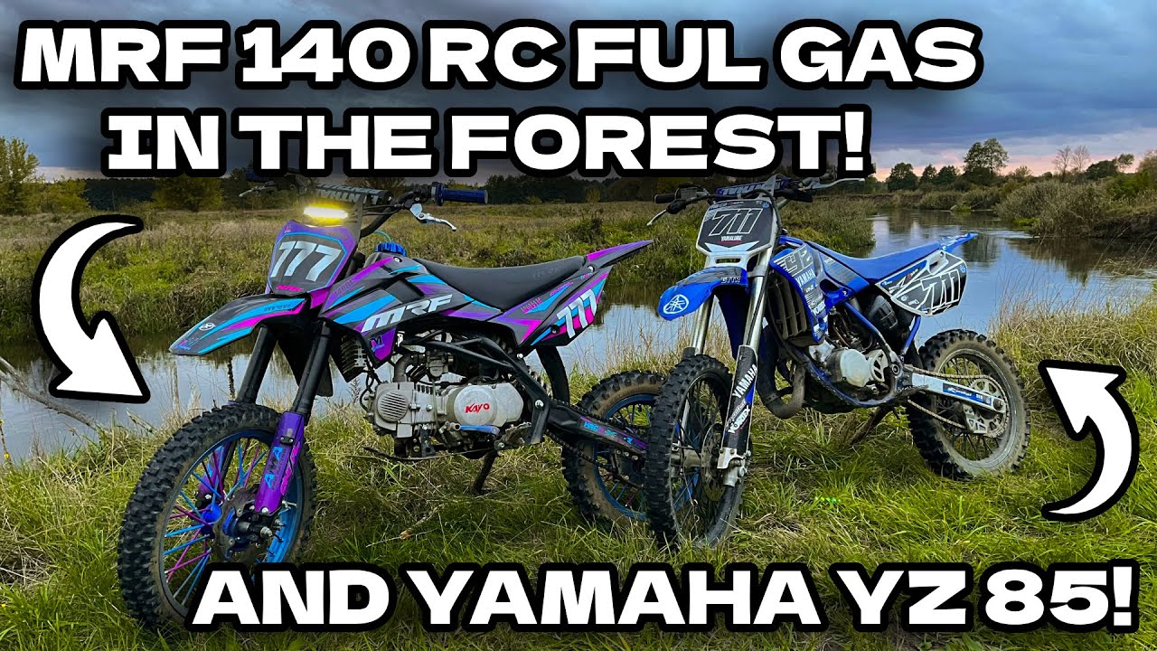MRF 140 RC AND YAMAHA YZ 85 FULL GAS IN THE FOREST! | WHEELIE ON MRF 140 RC! | VIDEO 4K