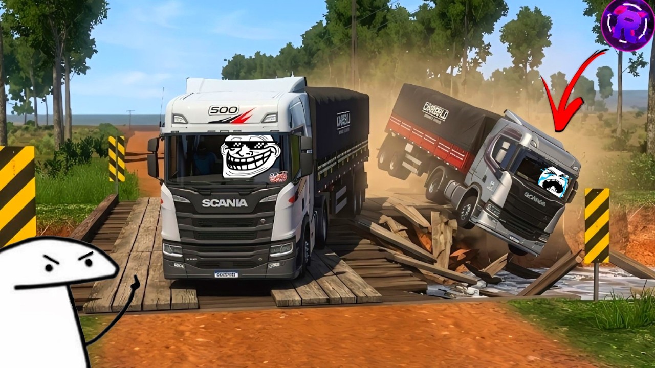 Testando a PRESSÃO do MOTOR do NOVO SCANIA no Global Truck Online KKKllKKKjj
