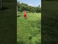 Man Catches Football With a Spear Mid Air