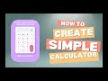 🎥 Simple Calculator using HTML, CSS & JavaScript