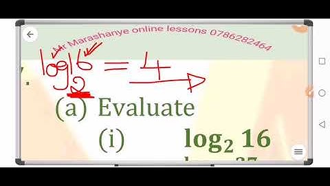 MATHEMATICS :LOGARITHMS REVISION PART 1.