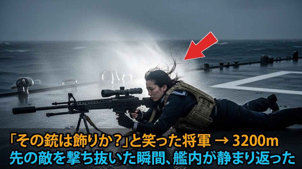 【衝撃】「その銃は飾りか？」と笑った将軍 → 3200m先の敵を撃ち抜いた瞬間、艦内が静まり返った