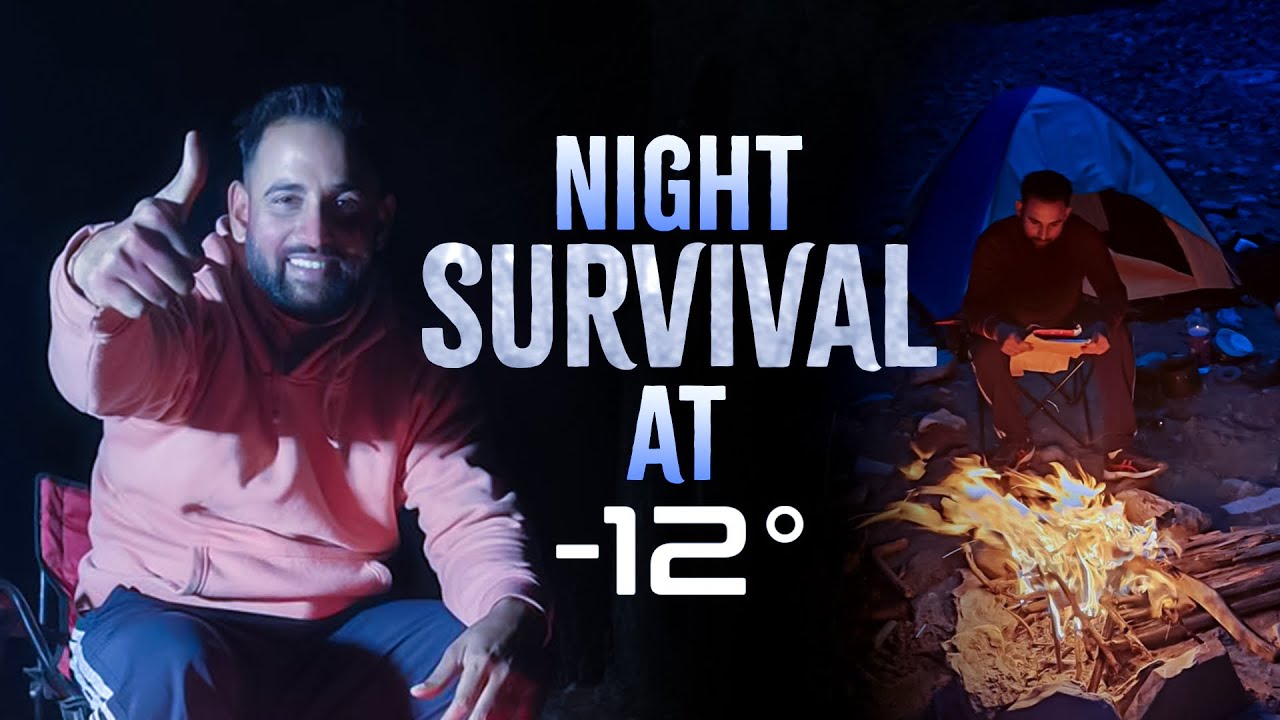 Night Survival At -12 In Dense Forest 🌳 