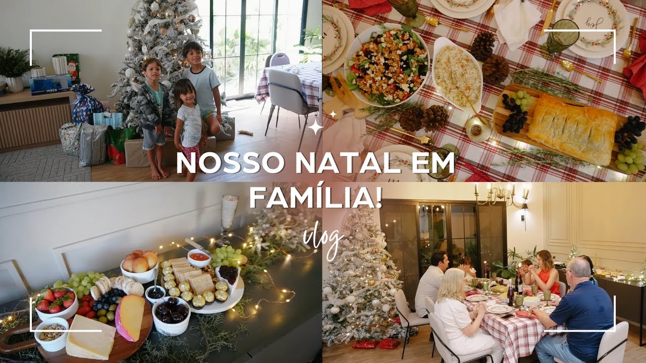 O que eu cozinhei para a nossa ceia, mesa posta, abrindo os presentes & café da manhã de natal!