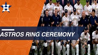 Astros World Series championship ring ceremony