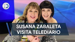 Susana Zabaleta visita a María Julia al estudio de Telediario