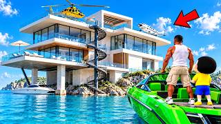 SHINCHAN AND FRANKLIN BOUGHT A $3 MILLION SEA VIEW MANSION IN GTA 5 screenshot 1