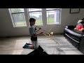 Trombone unboxing!  Logan starts 5th grade band