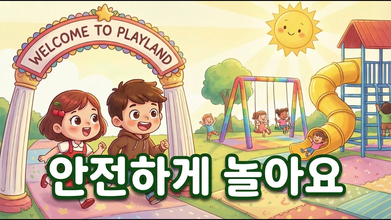 안전하게 놀아요 노래 🏃 놀이터 안전 규칙 | CherryChoco 체리초코 | 어린이 동요