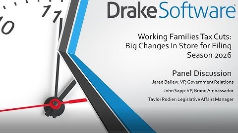 Accounting Webcast - Panel Discussion on the OBBBA Tax Bill. Drake Software - Nov. 2025