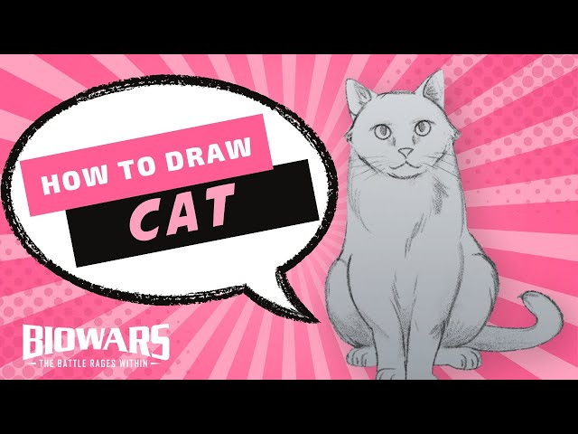 How to draw a Cat: Easy Step by Step tutorial - The Smart Wander