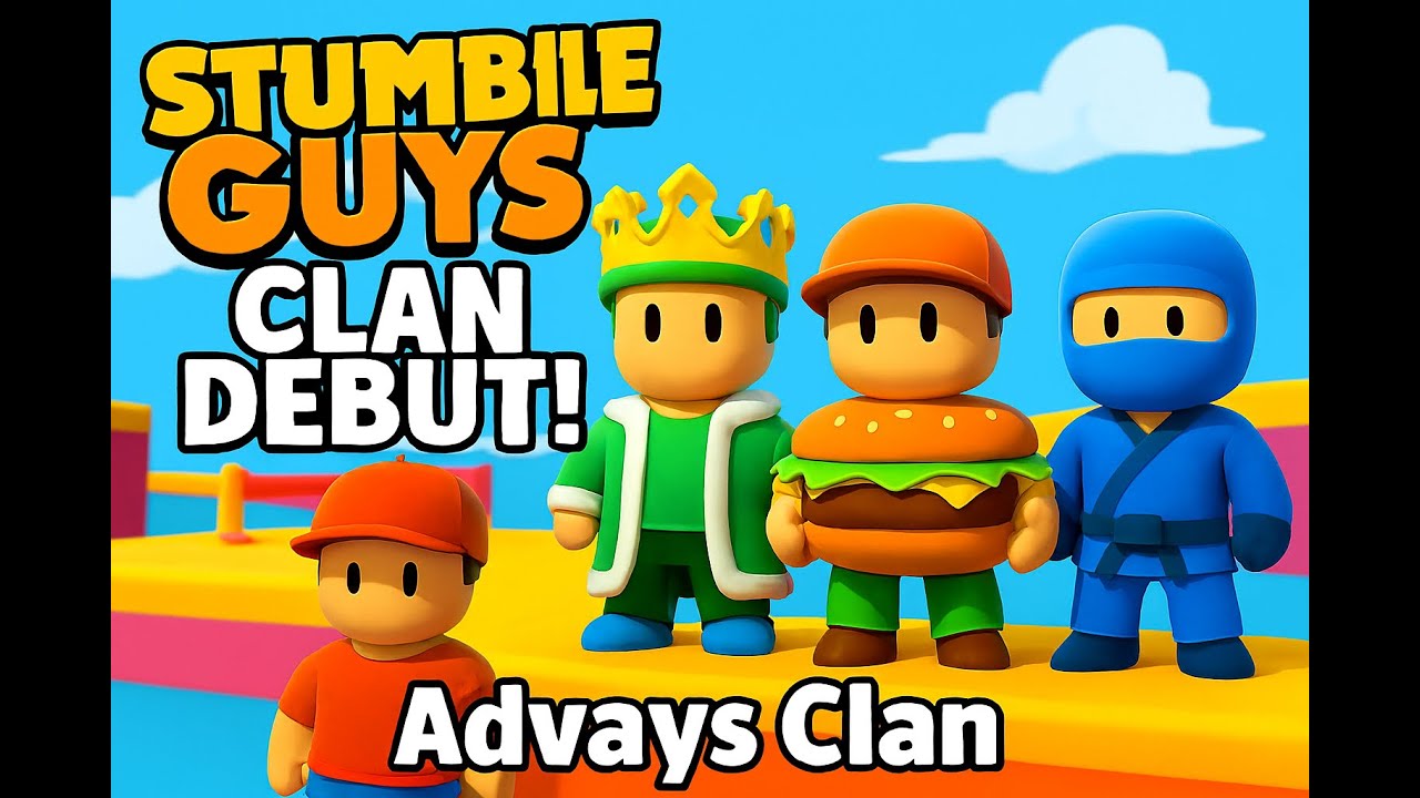 STUMBLE GUYS CLAN DEBUT! stumbleguys stumbleguyslive stumble YouTube