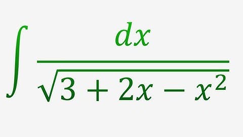 Integral of 1/sqrt(3+2x-x^2)