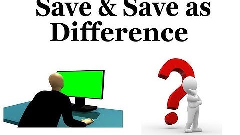 Difference Between Save and Save As Ms Word in punjabi