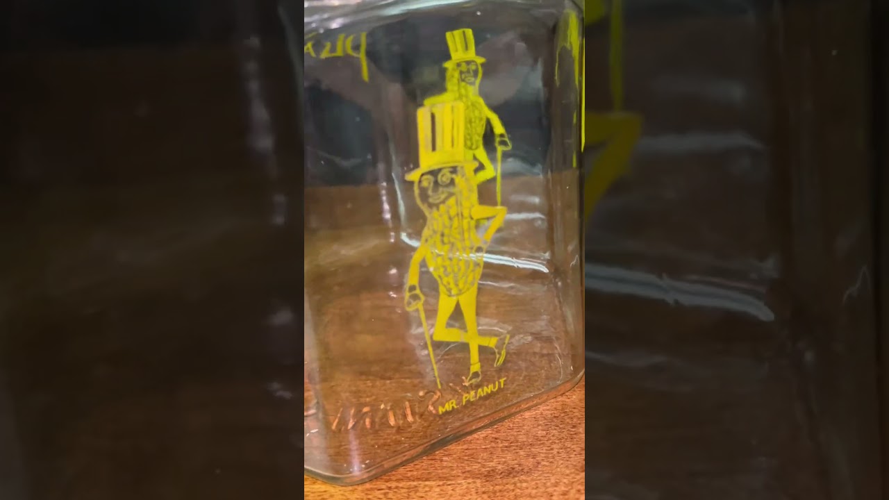 Antique planters peanut jar