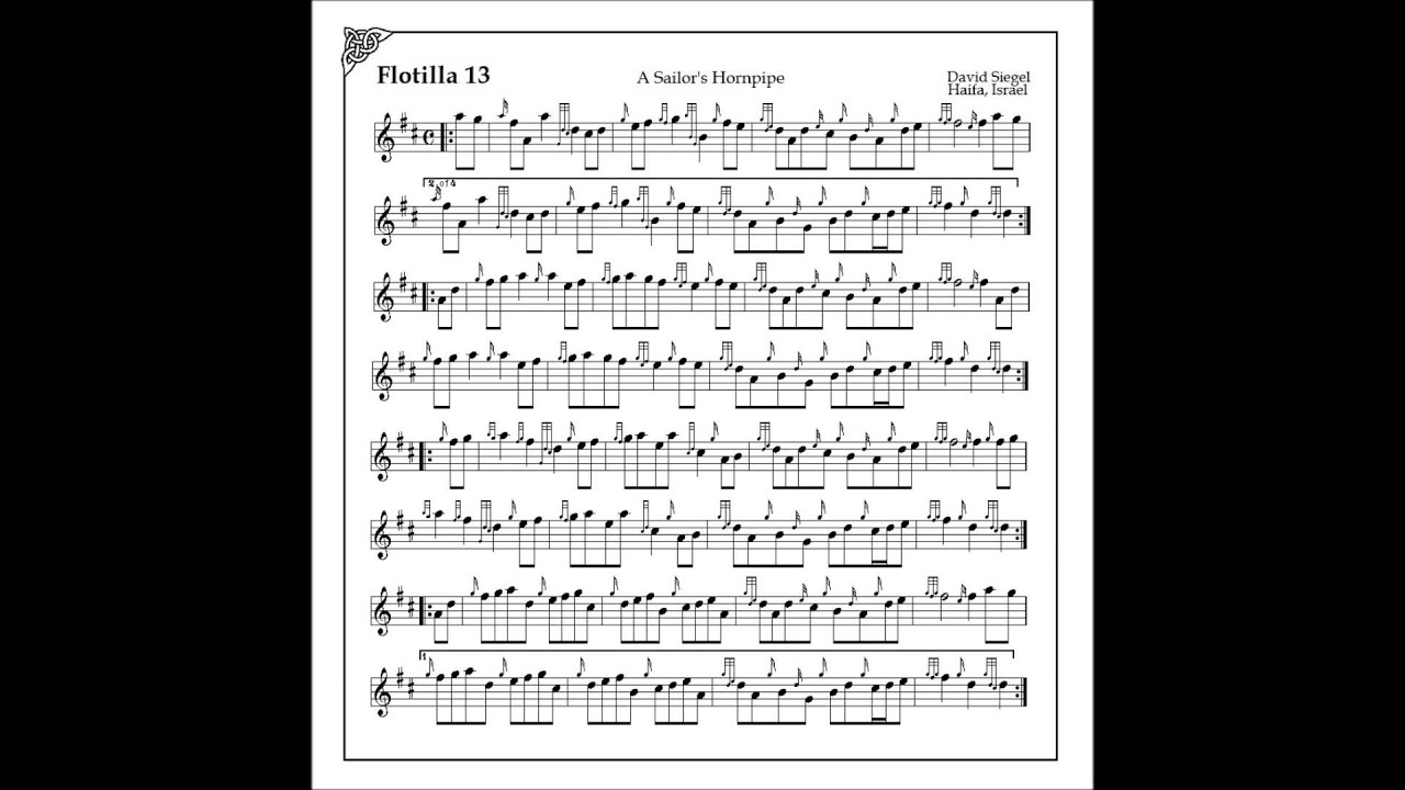 FLOTILLA 13 - A sailor's hornpipe by David Siegel