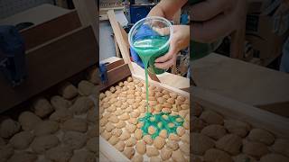 Hypnotic process #woodworking #epoxyfurniture #diy #epoxytable #art #classicwood #wooddesigner #wood