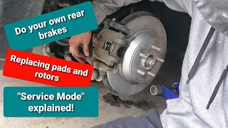 How To Replace Rear Brakes | Ford Edge (Service Mode)